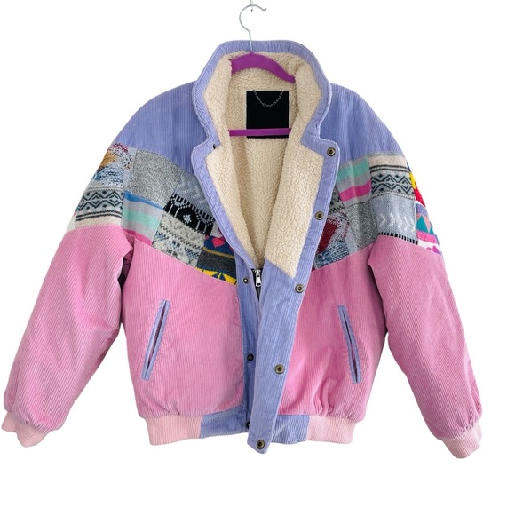 Rarework Studios Jackets & Blazers - Rarework Studio Sherpa Aztec Bomber Jacket